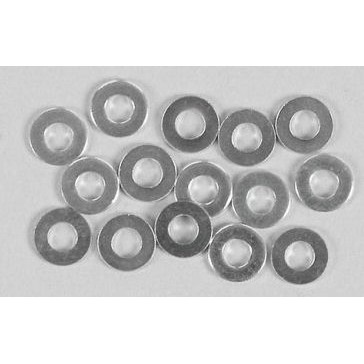 Washers, steel 3,2mm, 15pcs.