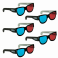 DISC.. 3D Glases 5 pcs 5 cardboard 3D glases with red and blue lenses