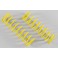 DISC.. Damper spring yellow 2,3x105mm, 2pcs.