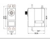 DISC.. ES9252 - Metal case/gear  HV digital Servo - 35x31x15mm 37g