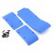 DISC.. TE-MAXX 3PC SKID PLATE SET BLUE