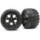 Tires & wheels, assembled, glued (2.8) (All-Star black chrom