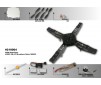 DISC.. 330X-Silver Quad Flyer Combo kit (Motors, ESC & GU-344)