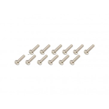 DISC.. Machine  Screws-Silver(2x8)x12pcs