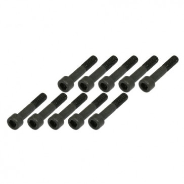 DISC.. Semi-threaded Socket Head Cap Screw - Black (M3x16)x10pcs