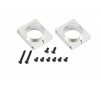 DISC.. X7/NX7 CNC Tail Boom Clamp (Silver anodized)