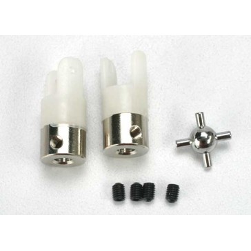 U- joints (2)/ 3mm set screws (4)