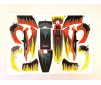 DISC.. Pre-Cut Body Sticker Set (Red & Yellow) -Blade 200QX