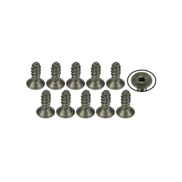 DISC.. M3 x 8 Titanium Flat Head Hex Socket - Machine (10 Pcs)