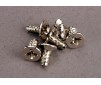 Screws, 3x6mm countersunk self-tapping (6)