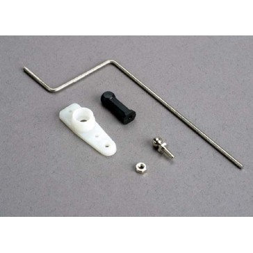 Steering rod/ plastic rod end/ chrome threaded ball & nut/ s
