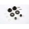 Pulley, 15-groove (2)/ axle pins (2)/ top shaft spacers (2)