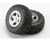 Tires & wheels, assembled, glued (SCT, satin chrome wheels (