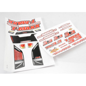 Decal sheets, T-Maxx 3.3 (long wheelbase) (model 4908)