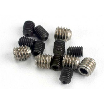 Set (grub) screws, 3x4mm (8)/ 4x4mm (stainless) (4)