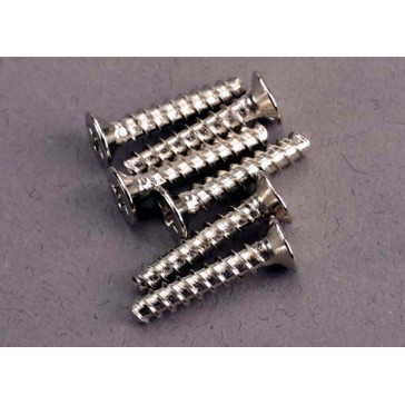 Screws, 3x15mm countersunk self-tapping (6)