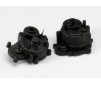 Gearbox halves (front & rear)/ rubber access plug/ shift det