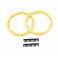 Sidewall protector, beadlock style (yellow) (2)/ 2.5x8mm CS