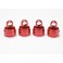 Shock caps Aluminium Red Anodized