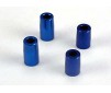 Tapered bearing block spacers (blue-anodized, aluminum) (3x6
