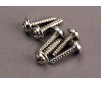 Screws, 3x12mm washerhead self-tapping (6)