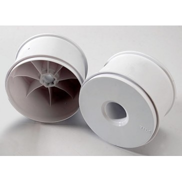 Wheels, dished 3.8 (white) (2) (use with 17mm splined wheel