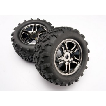 Tires & wheels, assembled, glued (SS (Split Spoke) black ch