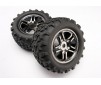 Tires & wheels, assembled, glued (SS (Split Spoke) black ch