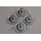 Wheel covers, BBS type (chrome) (4)/ attachment screws (12)