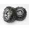 Tires & wheels, assembled, glued (Geode chrome wheels, Canyo