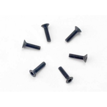 Screws, 2.5x10mm countersunk machine (hex drive) (6)