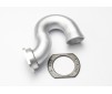 Header, exhaust (tubular aluminum, silver-anodized)/ spring