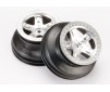 Wheels, SCT satin chrome, beadlock style, dual profile (2.2