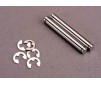 Suspension pins, 23mm hard chrome (2)/ E-clips (4)