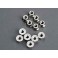 Nuts, 3mm flanged (12)