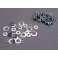 Nut set, lock nuts (3mm (11) and 4mm(7)) & washer set