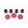 Piston, damper (2x0.5mm hole, red) (4)/ travel limiters (4)