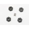 Wheel hubs, hex (4)/ axle pins (1.5x8mm) (4)