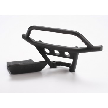 Bumper, front/ skidplate, front (black)