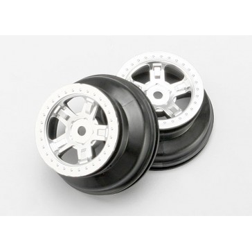 Wheels, SCT satin chrome, beadlock style, dual profile (1.8