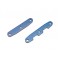 Bulkhead tie bars, front & rear, aluminum (blue-anodized)