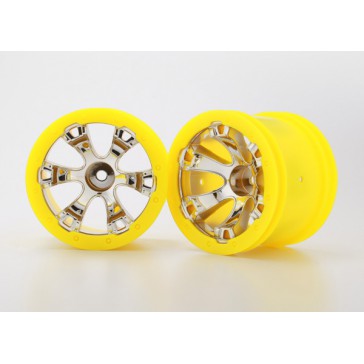 Wheels, Geode 2.2 (chrome, yellow beadlock style) (12mm h