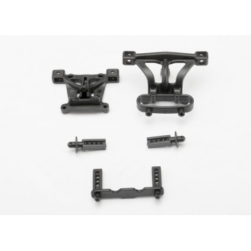 Body mounts, front & rear/ body mount posts, front & rear