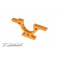 T4 ALU FRONT/REAR LOWER ADJUSTMENT BULKHEAD - ORANGE