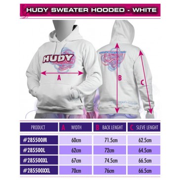 Sweater Hooded - White (Xxl), H285500XXL