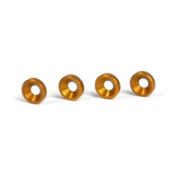 Alu Countersunk Shim - Orange (4)