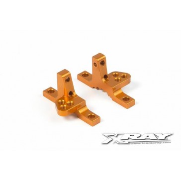 T4 ALU UPPER CLAMP WITH ADJ. ROLL-CENTER (L+R) - ORANGE