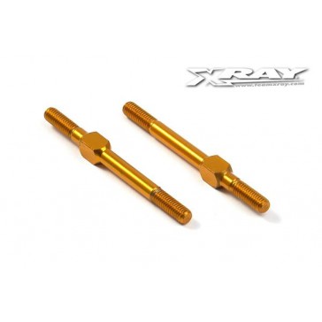Alu Adj. Turnbuckle M3 L/R 39 Mm - Orange - Swiss 7075 T6 (2