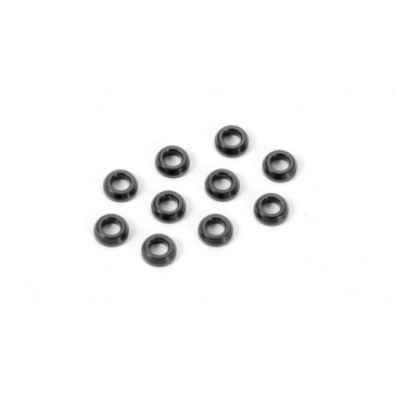 Alu Conical Shim 3X6X2.0mm - Black (10)