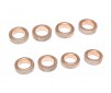 DISC.. Oilled Brass Bearings (8X12X3.5mm) (12pcs)